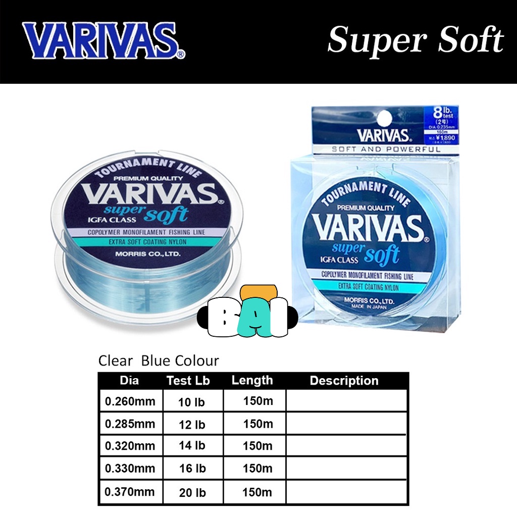 SENAR PANCING VARIVAS SUPER SOFT 150M TYPE MONO