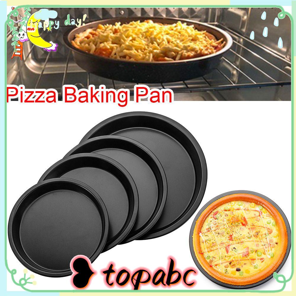 Top Pizza Pan Carbon Steel Cetakan Kue Piring Pizza Rumah &amp; Dapur