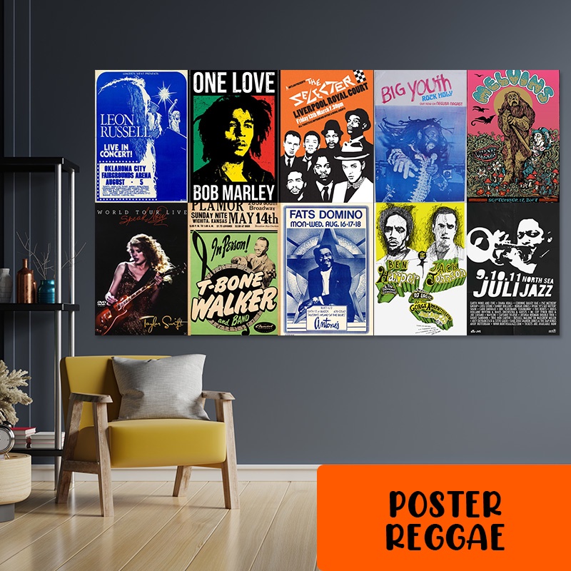 (10pcs poster) Poster Dinding Aesthetic | Isi 10 Poster | Poster Aesthetic | Poster Band Retro Vinta