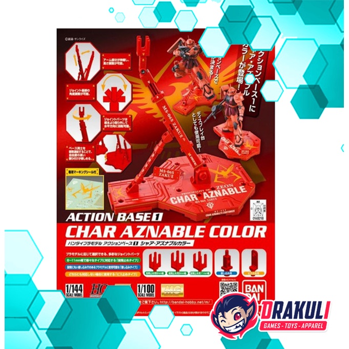 BANDAI Action Base 1 Char Aznable Color