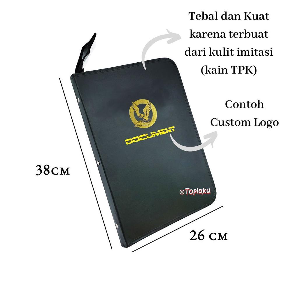 

(P-B7B(❤) TOPLA Map Ijazah Dokumen Keeper Resleting Anti Air Kulit Isi 40 60 Document Sertifikat File Folder Organizer Business File Clear Holder siap dikirim