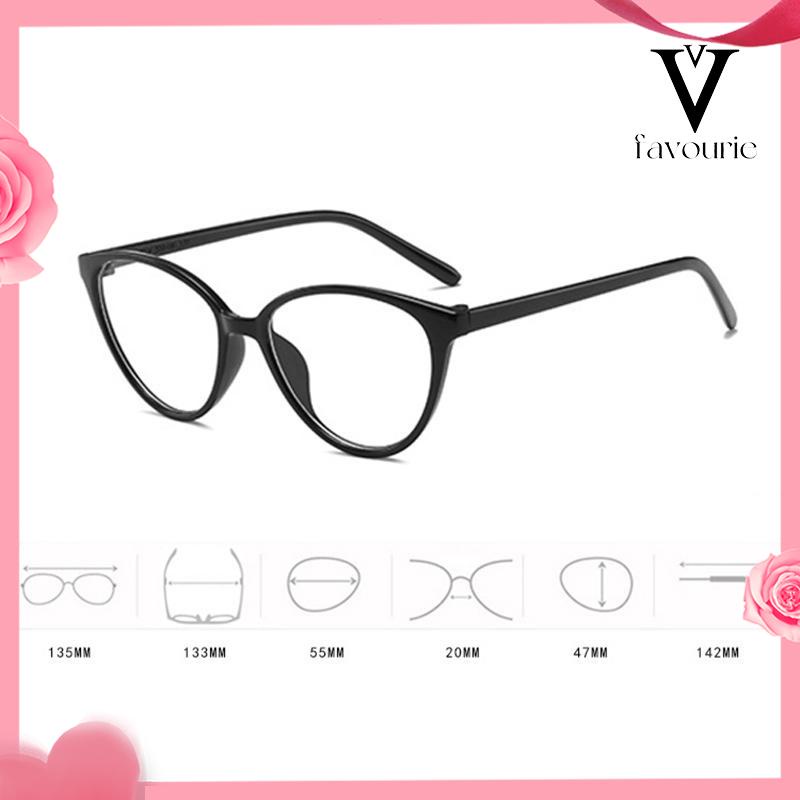 CODkacamata Korea Wanita Kacamata Anti Radiasi Retro Wanita Fashion Cat Eye Eyeglasses Versatile Optical Glasses UV400 Bingkai-FA