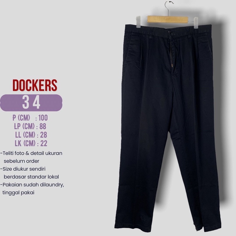CELANA CHINO PRIA DOCKERS SIZE 34