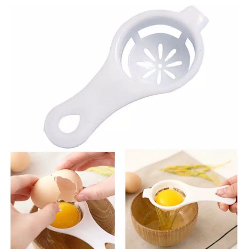 Sendok Alat Pemisah Putih Kuning Telur Telor Egg White Separator Saringan Saring Sederhana Praktis 1