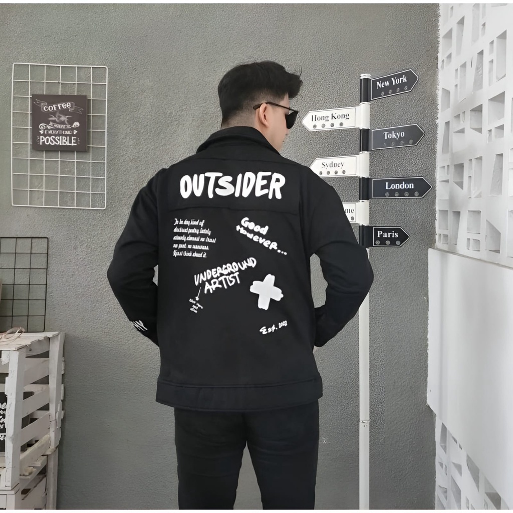 Ousider Sweater Matt Fleece Tebal Premium l Jaket Semi Sweter Unisex Casual Daily Remaja Unisex