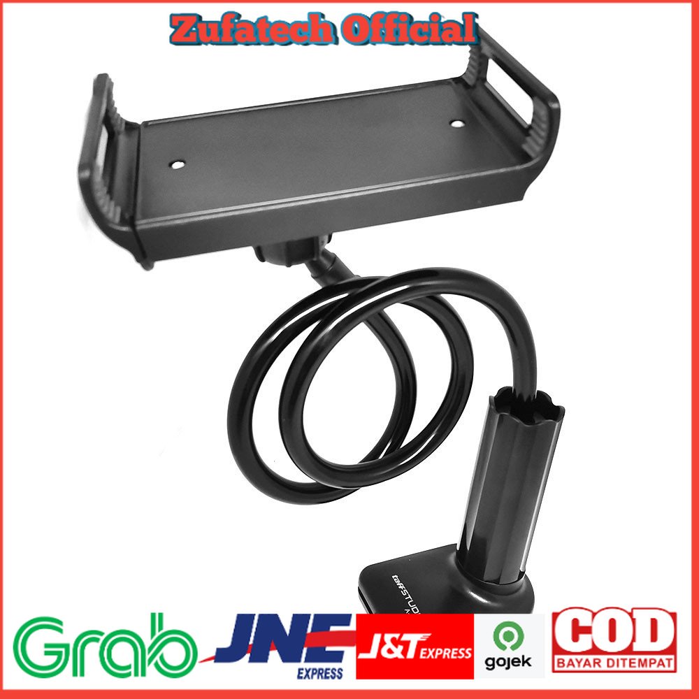 TaffSTUDIO Lazypod Arm Universal Tablet PC Holder dengan Klip 360 Derajat - A-138