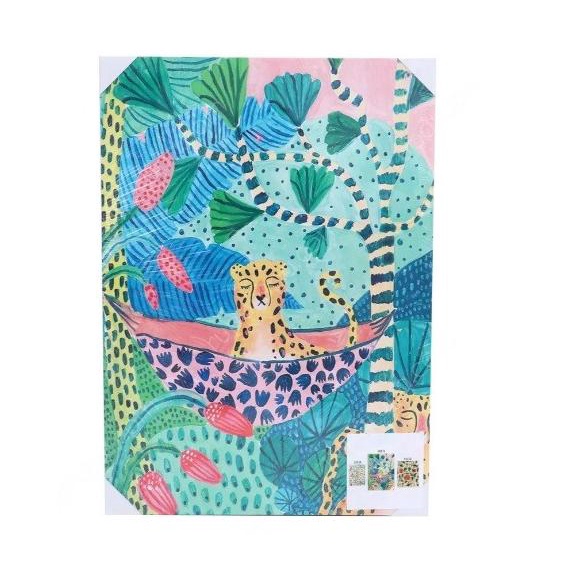 Hiasan Dinding Informa Kanvas Print Jungle 3 Set 50X70 Cm