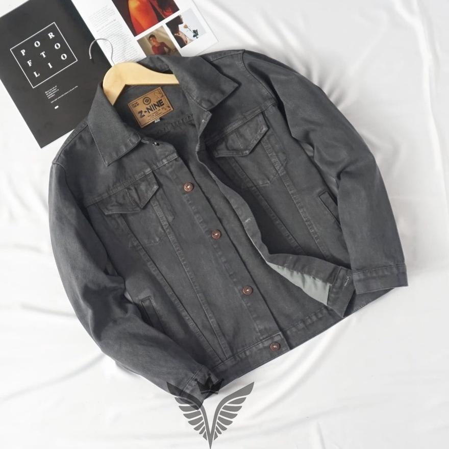 Special Price VCRL JAKET JEANS PRIA Terbaru Warna KHAKI Size M L XL  Bahan  Denim Cocok untuk pri da