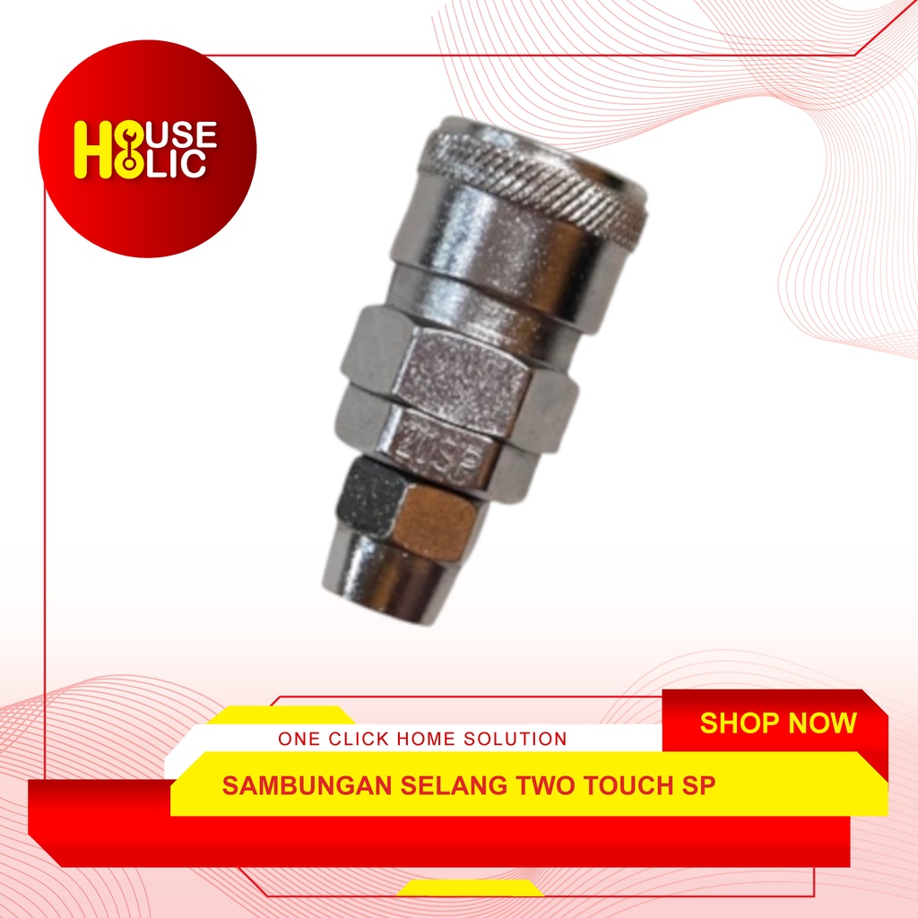 TEKIRO Sambungan Konektor Kompressor Angin SP Quick Coupler Two Touch