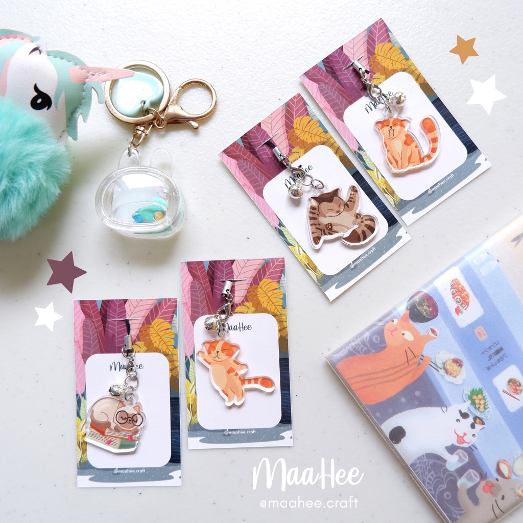 MAAHEE Phone Charm/ Gantungan Hp - Garden (Cat) Series