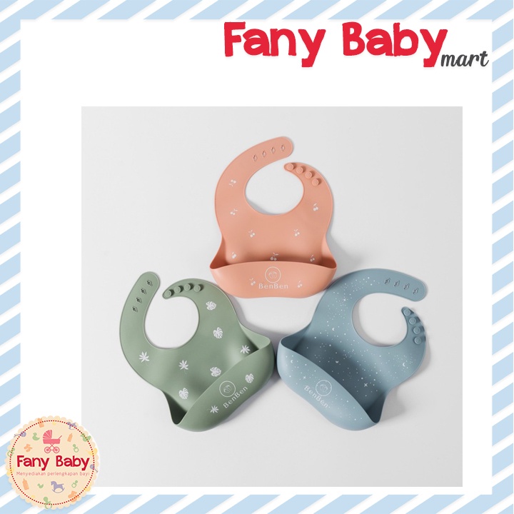 BENBEN SILICONE BABY BIBS PATTERN