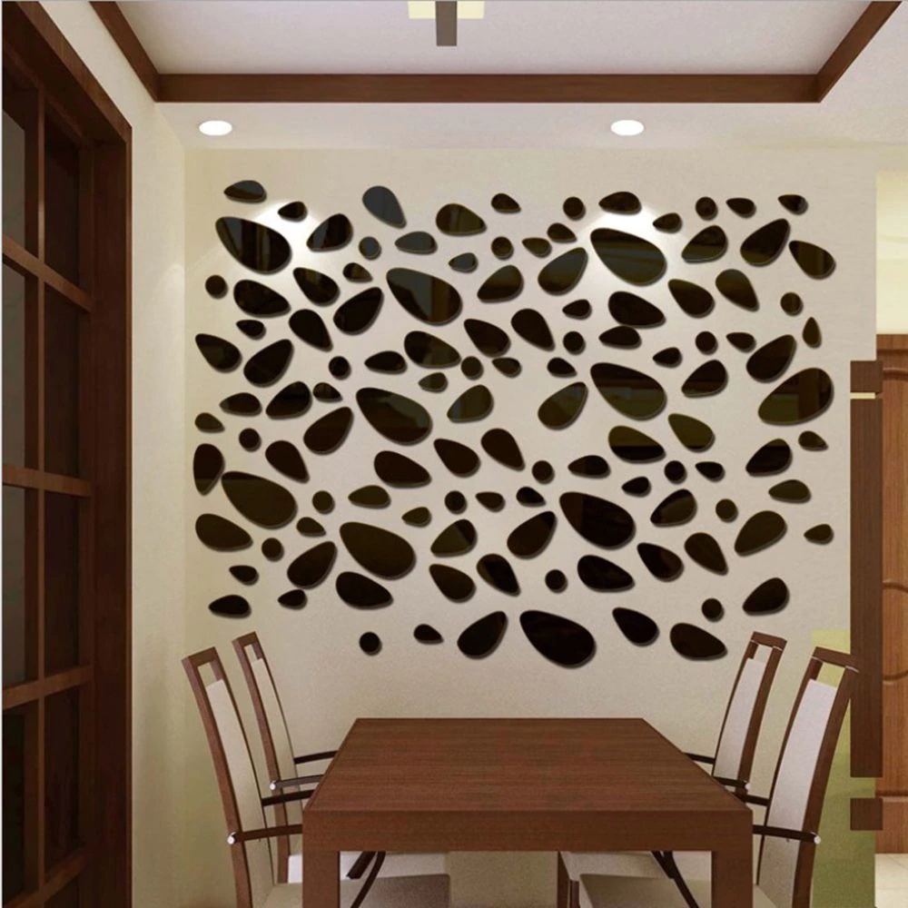 Triple W Dekorasi Dinding (12 Buah) Hiasan Dinding Pajangan Dinding Tembok Cermin Wall Decoration Mirror Sticker