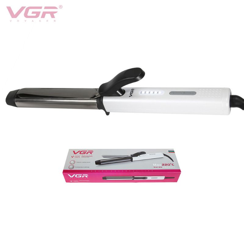 Curly VGR V-525 profesional curling iron alat curli keriting Titanium ion staying rambut