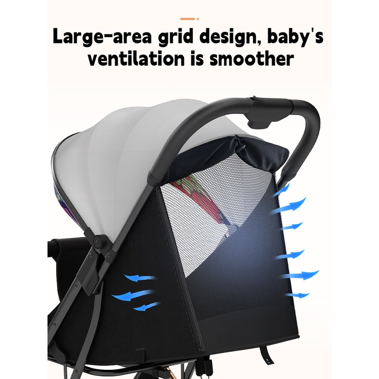 Stroller YUANBOBABAY 310 Bayi Autofold Cabin Size sangat ringan Stroller