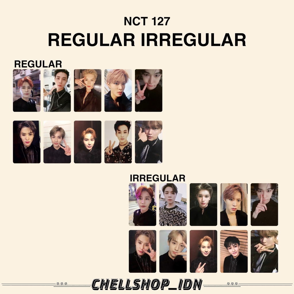 PHOTOCARD NCT 127 REGULAR IRREGULAR