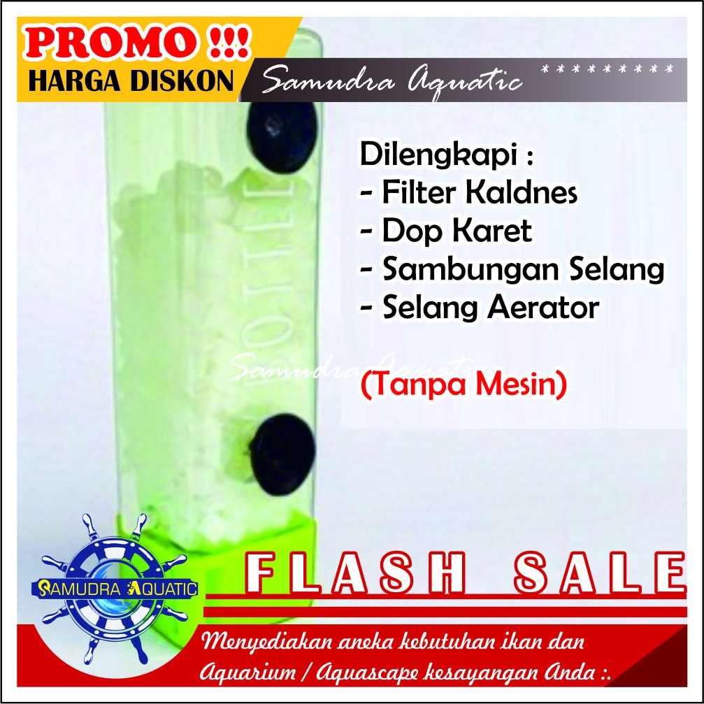 Filter Moving Bed Kaldnes, Filter Aquarium, Filter Ikan, Filter Lucu GRATIS BUBLE WRAP