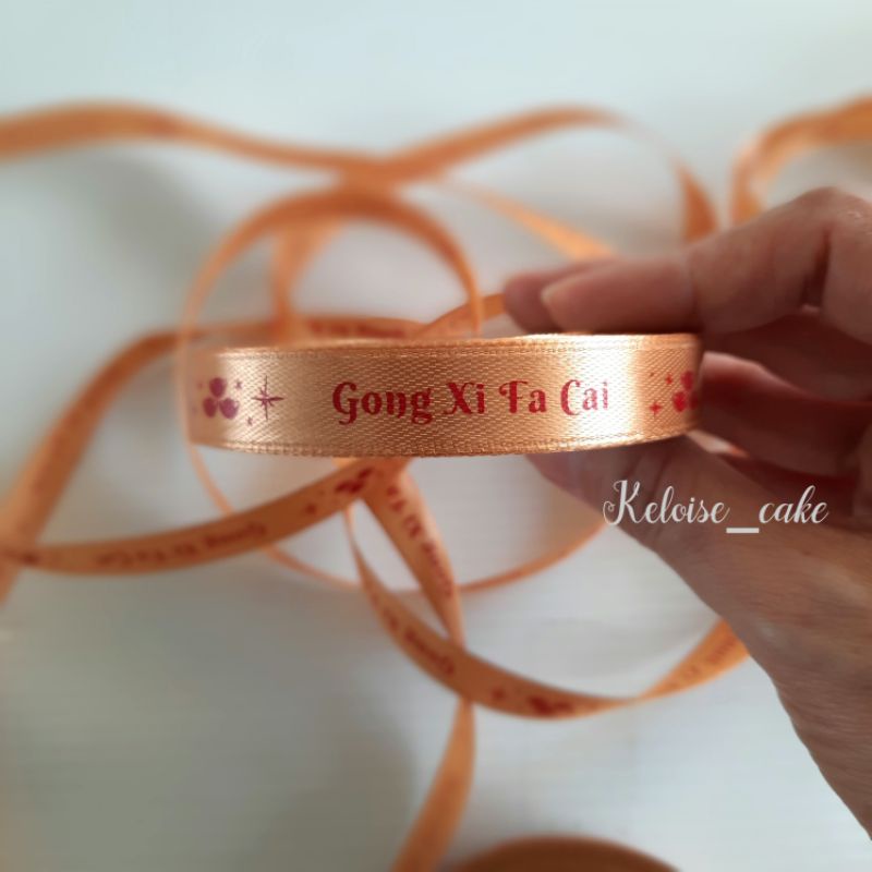 

PITA CNY/IMLEK/SINCIA/CHINESE NEW YEAR SATIN GOLD LEBAR 1 CM