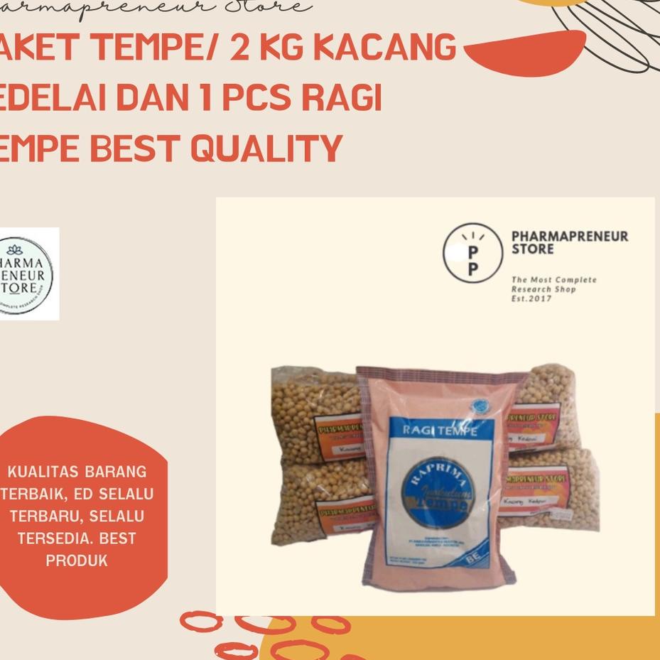 

GRATIS ONGKIR✅PAKET TEMPE (2 KG KACANG KEDELAI DAN 1 PCS RAGI TEMPE) BEST QUALITY|RA6