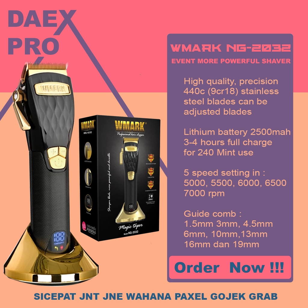 WMARK NG-2032 Magic taper wmark profesional hair clipper NG 2032 NG 2033