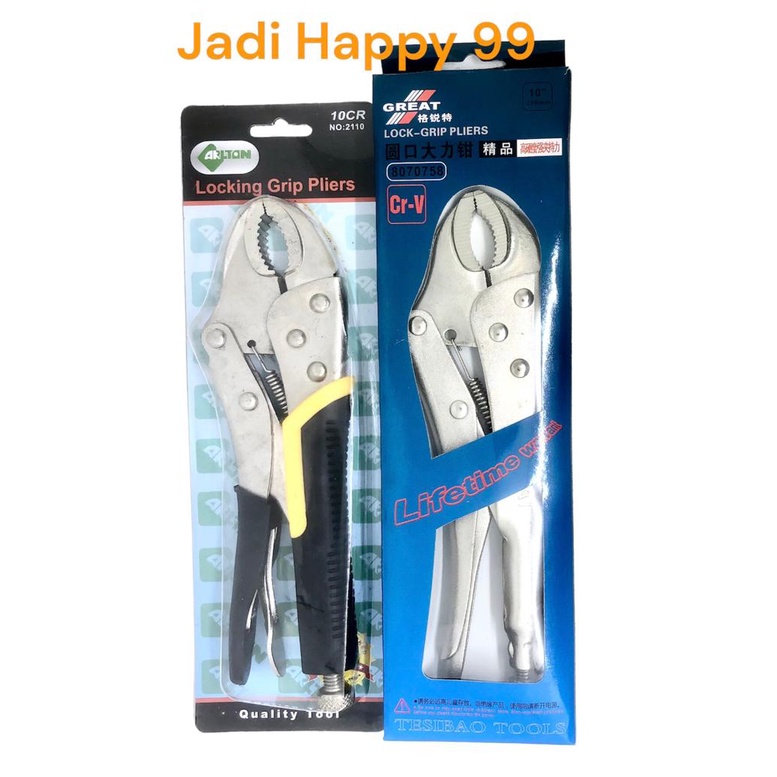 TANG BUAYA 10 INCHI / TANG BUAYA CHROME 10 INCHI / TANG BUAYA GRIP KARET / TANG BUAYA GAGANG KARET /