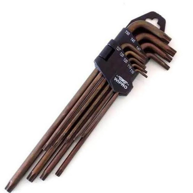 Kunci L bintang lubang tengah 1set ORIGINAL WIPRO