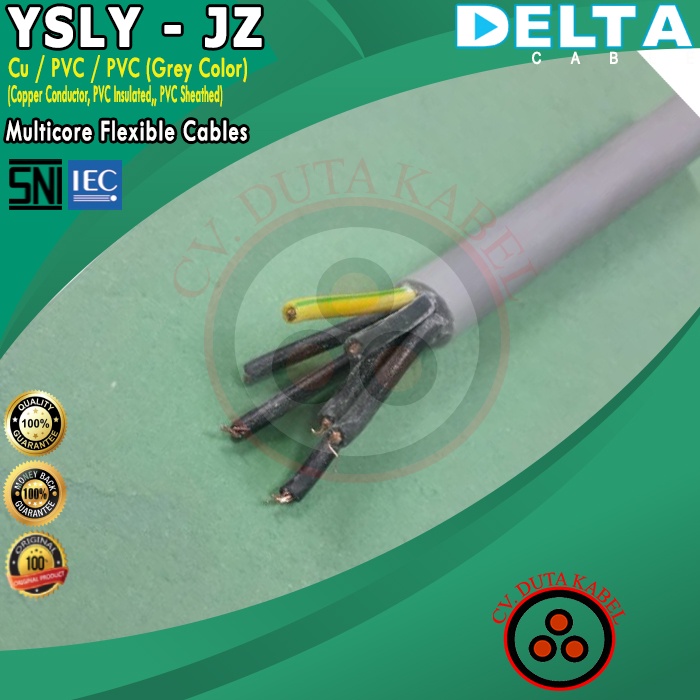 Kabel YSLY-JZ 7x1,5 mm2 DELTA 7x1,5 mm2/7x1.5 mm2/7x1,5mm2/7 x 1,5 mm2/7x1,5mm