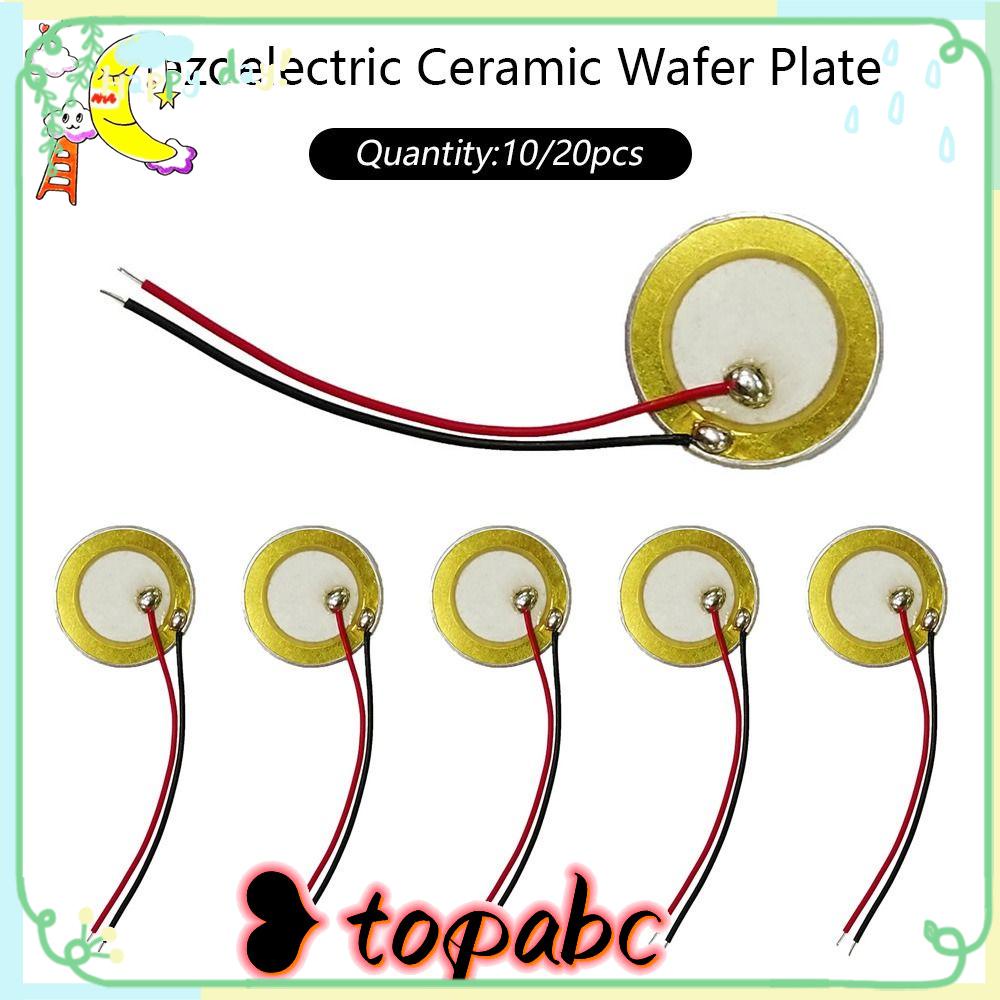 Top 10/20pcs Buzzer High Quality Aksesoris 27mm Piring Wafer Keramik
