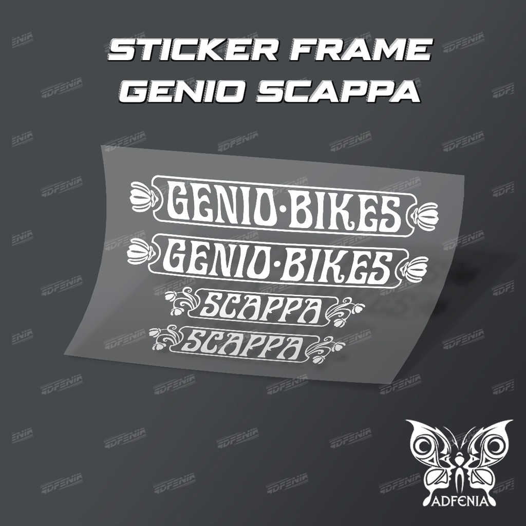 Stiker Decal Genio Scappa Cutting Stiker Frame Genio Scappa Gravel BIke