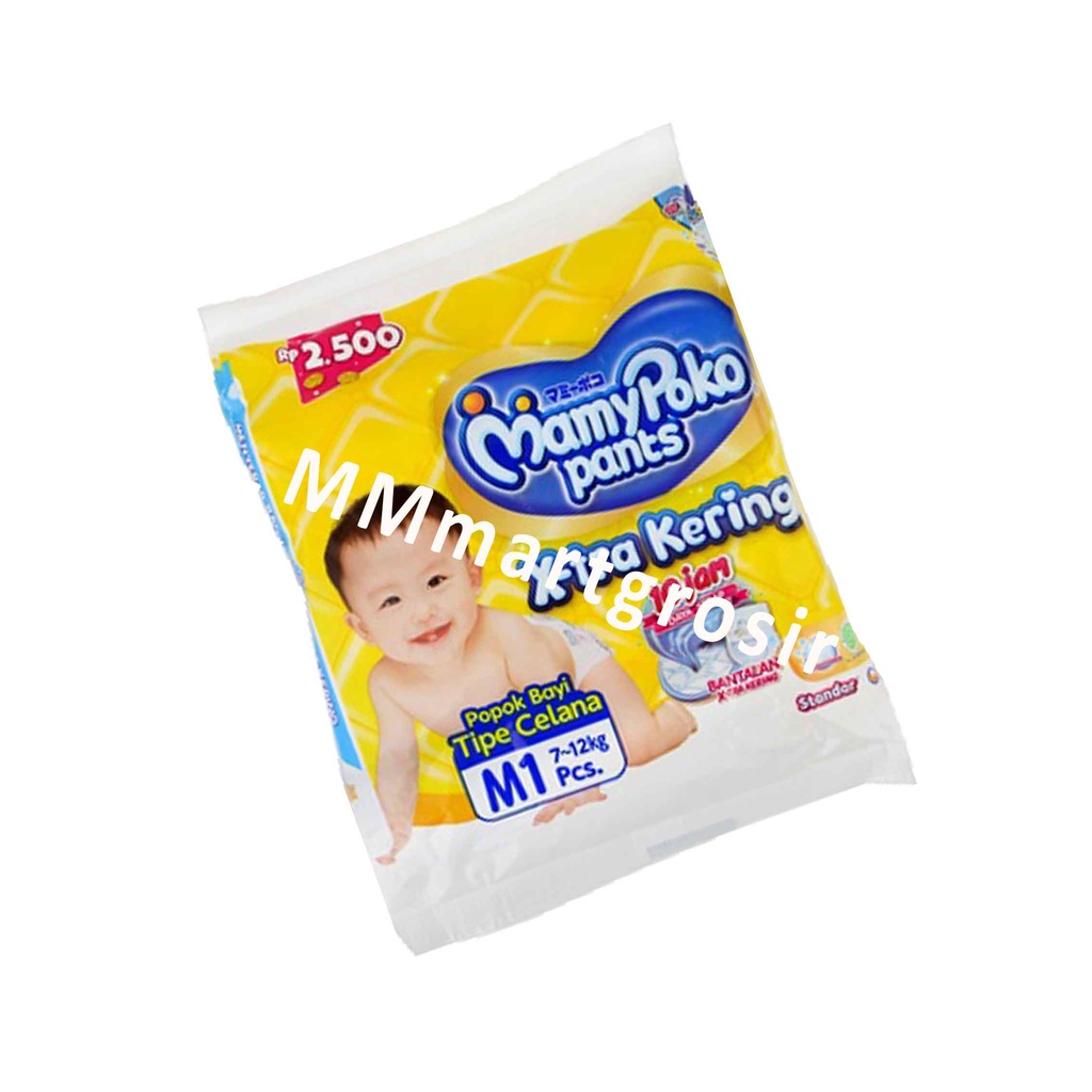 MamyPoko Pants / X-tra Kering / Popok Bayi Type Celana / M1 7-12kg