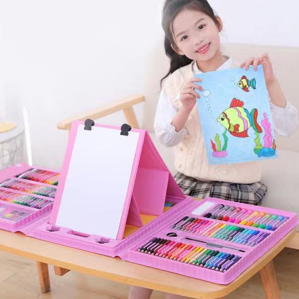 

T6T✶ VICMALL - Crayon Set Mewarnai Melukis Pensil Menggambar 150 Pcs / Alat Tulis Anak Banyak Peminat
