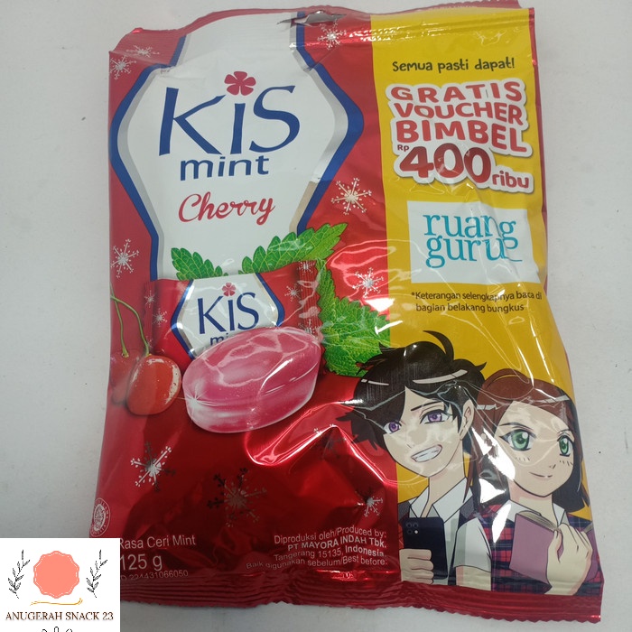 

permen KIS rasa Cherry berat 125 gr isi 50 pcs