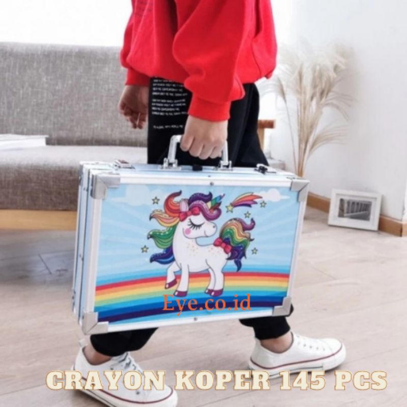 

Crayon Art set Koper Besi 145 pcs Crayon oil paste krayon mewarnai pensil
