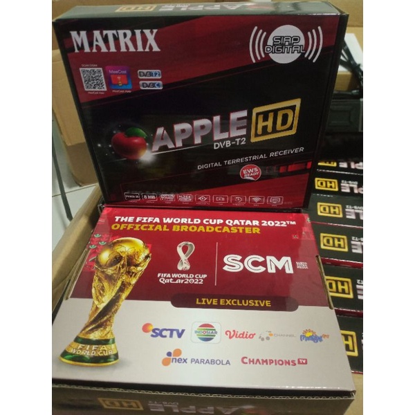STB Matrix Apple Merah HD DVB-T2