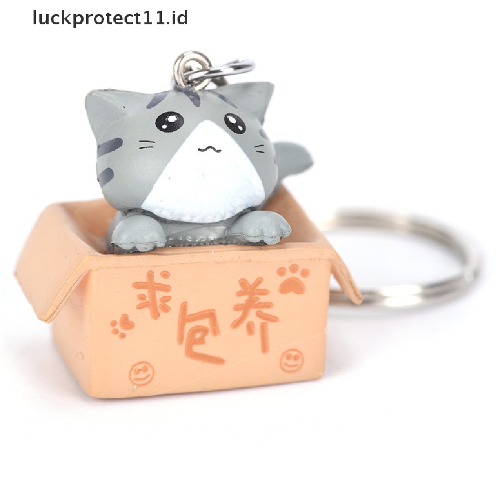 /Fashion Hot// Fashion// 4PCS Cats Keyring Kartun Kucing Gantungan Kunci Mobil Gantungan Liontin Tas Dompet Hadiah.