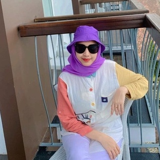 Hijab Segi Empat Bella Square Topi bucket