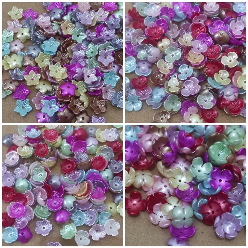 67 - 230pcs kelopak bunga mutiara mini mix warna