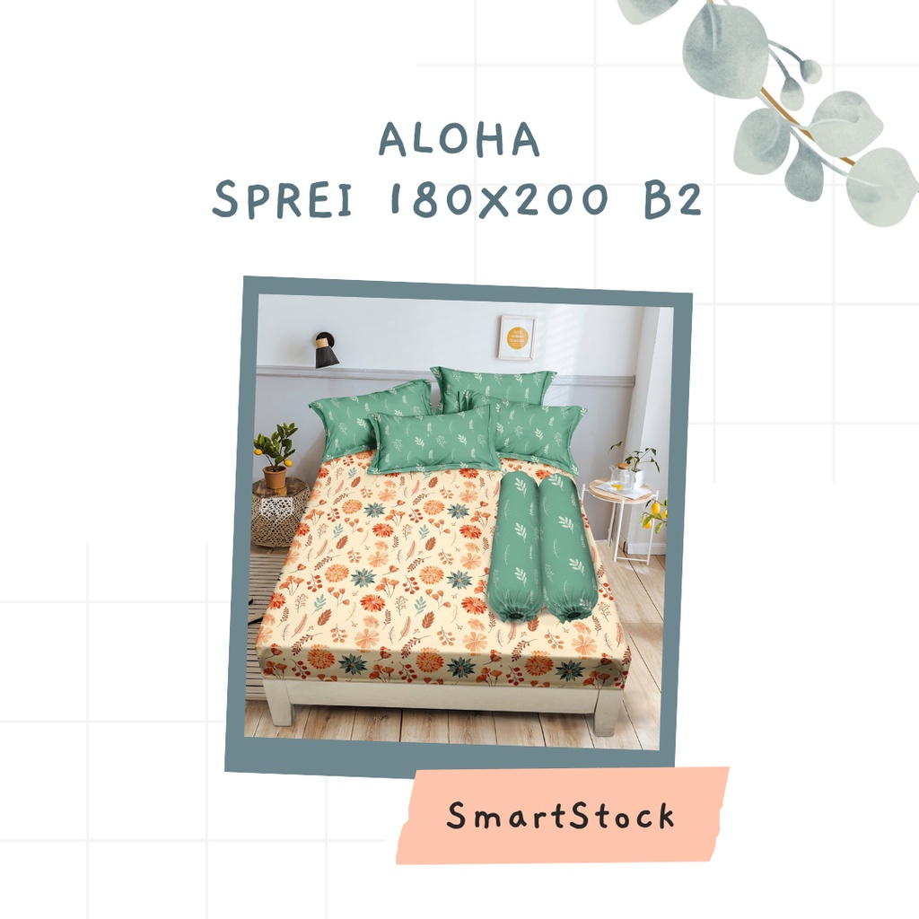 Ss Sprei Aloha 180 180x200 King Size No 1 Corak part B