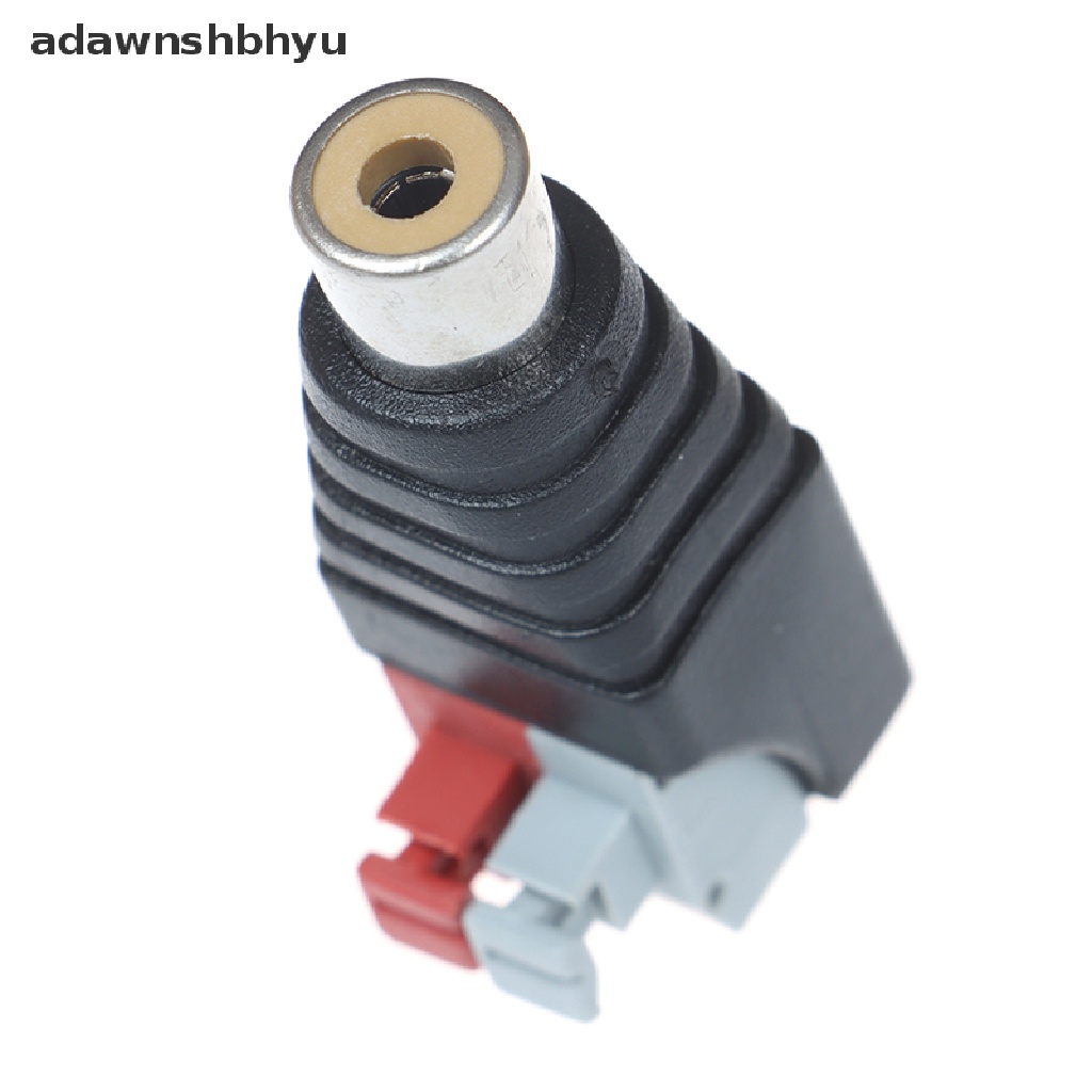 Kawat Speaker adawnshbhyu Kabel A/V Ke Audio Male Famale RCA Konektor Tekan Plug Terminal ID