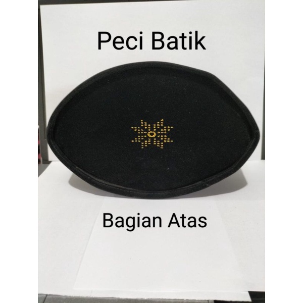 Peci hitam / Peci Batik