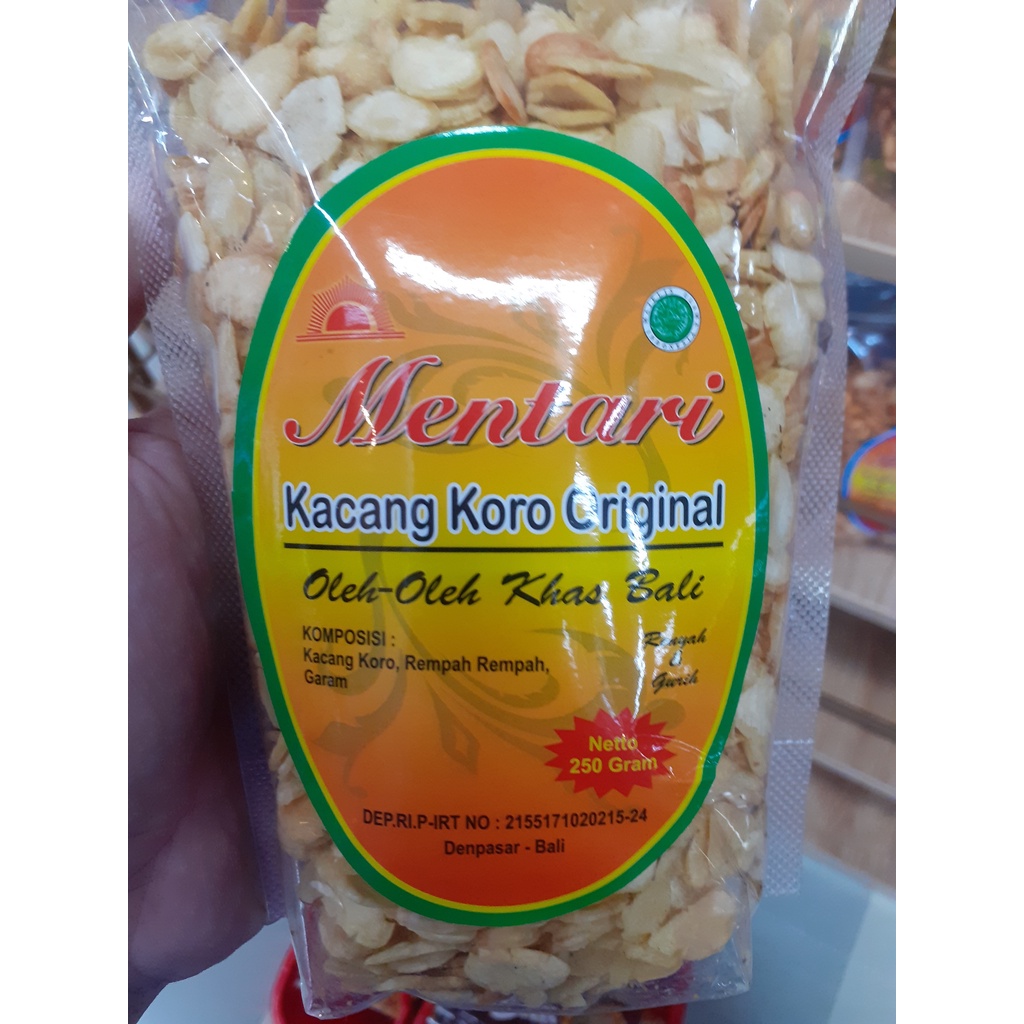 

KACANG KORO ORIGINAL MENTARI 250GR ASLI KHAS BALI HALAL