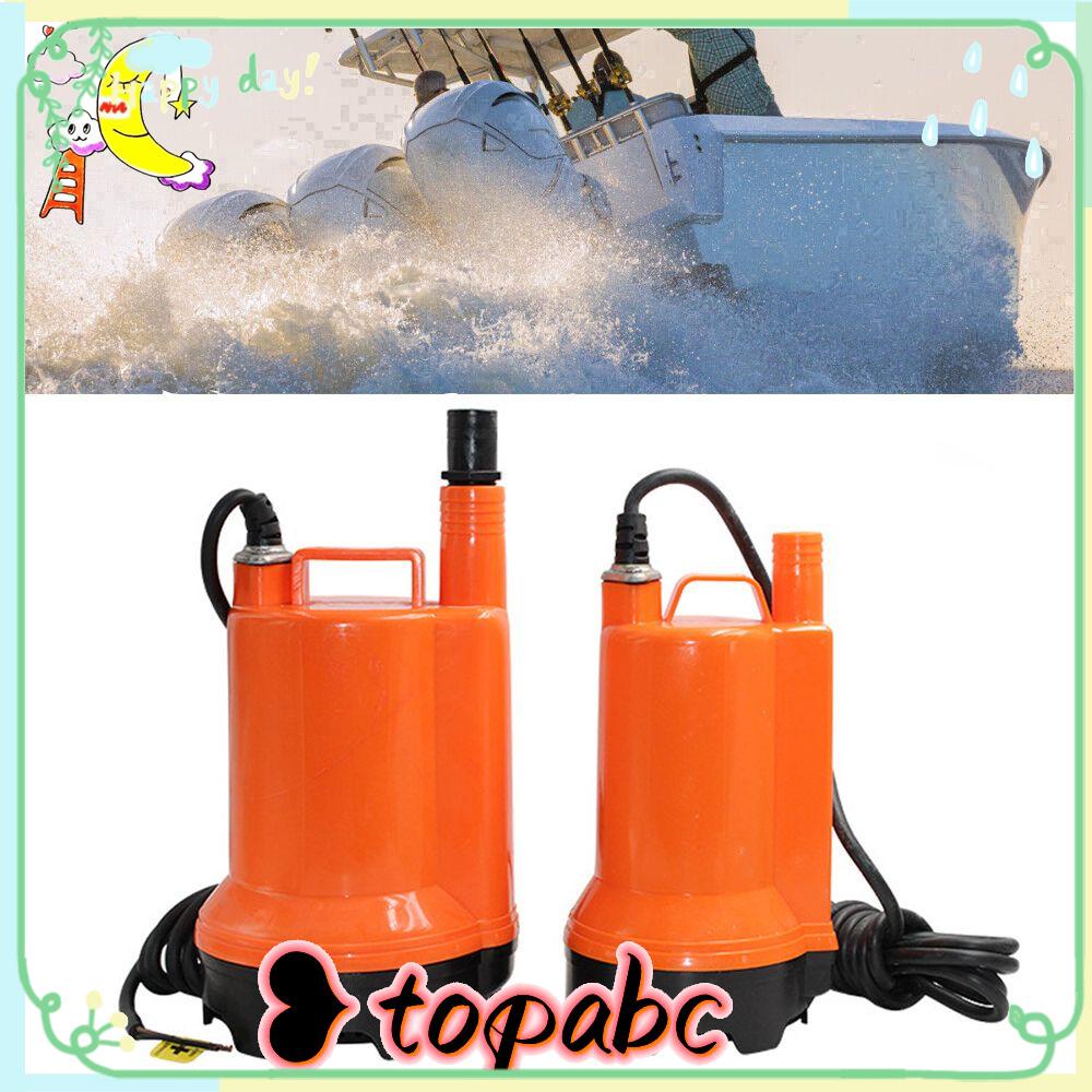 Top Marine Bilge Pump Taman Air Mancur Aquarium Caravan Kemping Motorhome Drain Pump Electric Yacht Boat Submersible