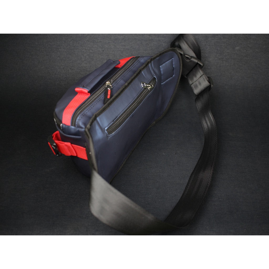Tas Pria Tas Pinggang Anti Air Original Polo Amstar Waterproof Waistbag Tas Selempang Bahu