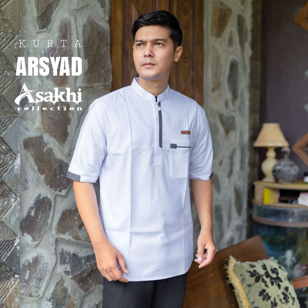 KOKO KURTA PRIA LENGAN PENDEK DEWASA ORIGINAL ASAKHI