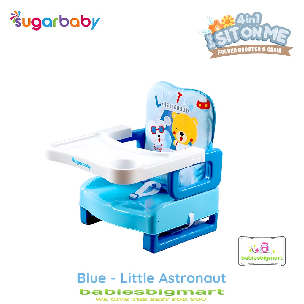 Booster Seat Sugarbaby 4in1 SitOnMe Folded Booster &amp; Chair Hello Bear Kursi Makan Bayi Sugarbaby