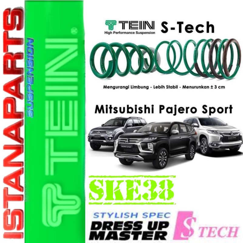 Lowering Kit / Per Ceper Set Pajero Sport 08-on Merk Tein S-Tech S tech Original Japan