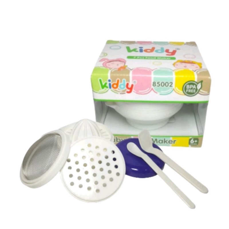 Kiddy Food Maker 7 in 1 Set / Saringan Mpasi Bayi / Alat Pengolah MPASI Food Maker / Tempat Mengolah Mpasi Bayi Food Maker