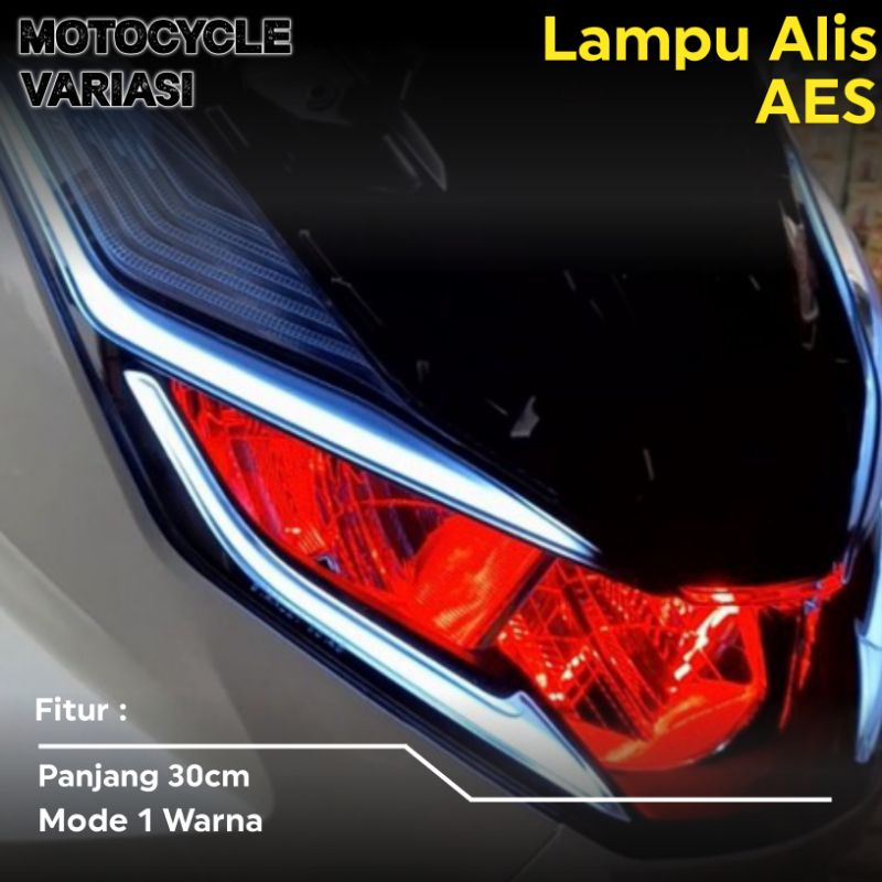 Lampu Alis AES 30 CM 1 WARNA Lampu Alis Vario Pcx Aerox