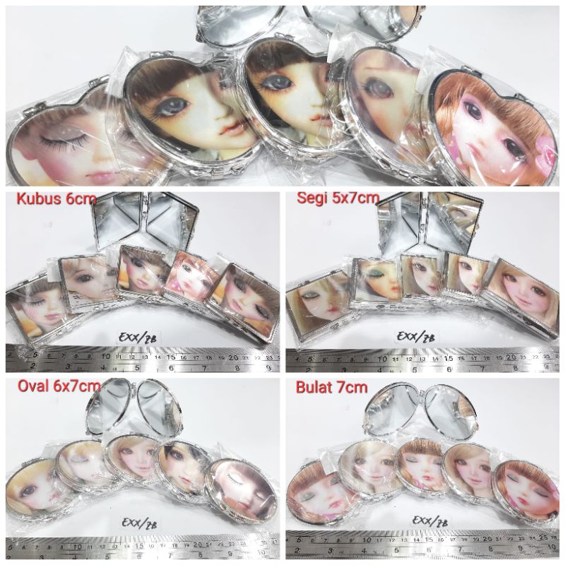 Kaca Rias Mini 5cm - 7cm Per Lusin 12pcs Grosir