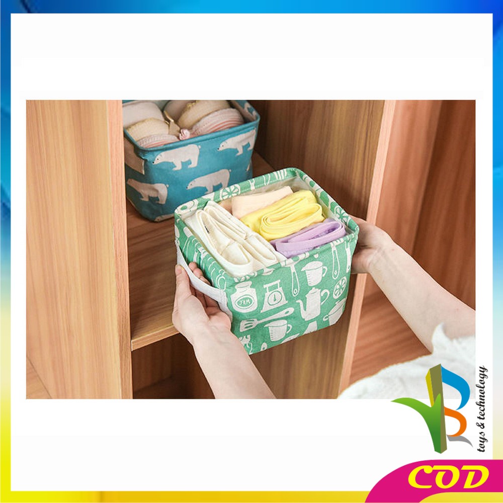 RB-C474 Desktop Storage Box Keranjang Penyimpanan Serbaguna / Tempat Perlengkapan Rumah Mini Box Organizer Multifungsi