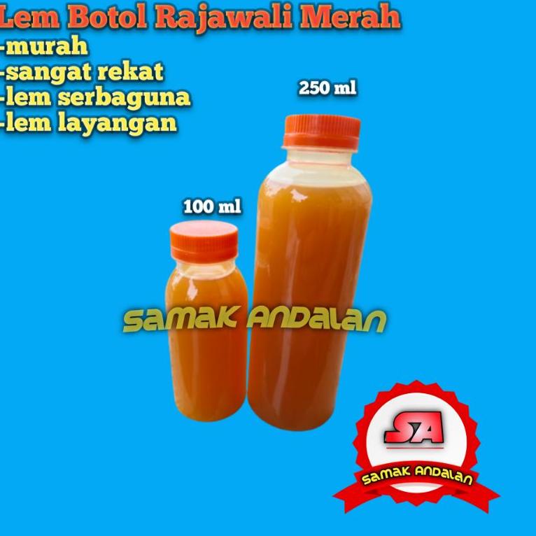 

⇆ lem botol 100ml dan 250ml rajawali merah / lem layangan / lem serbaguna の